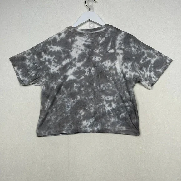 NWT AC/DC  Sz S Tie Dye Short Sleeve Jeweled‎ Studded Spellout Concert Tee Shirt - Picture 9 of 10